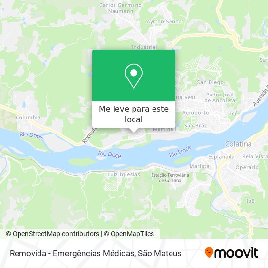 Removida - Emergências Médicas mapa