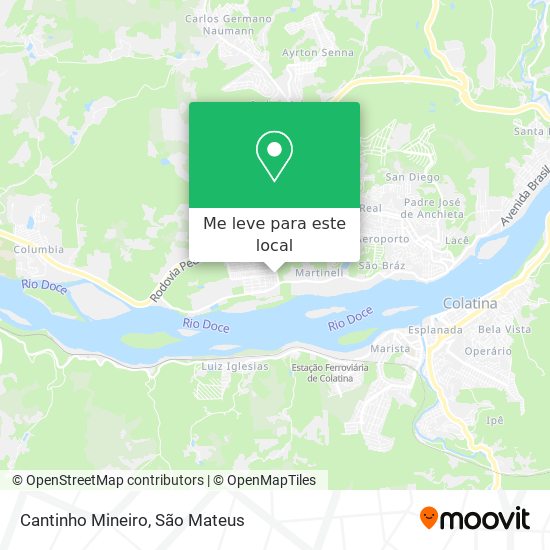 Cantinho Mineiro mapa