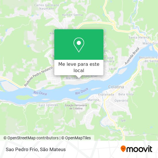 Sao Pedro Frio mapa