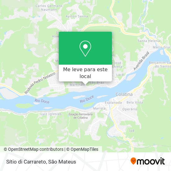 Sítio di Carrareto mapa
