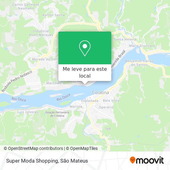Super Moda Shopping mapa