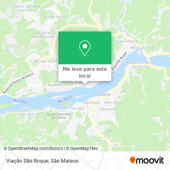 Viação São Roque mapa