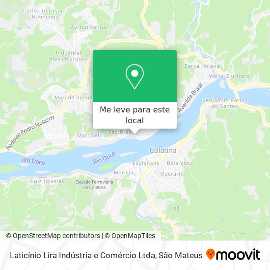 Laticínio Lira Indústria e Comércio Ltda mapa