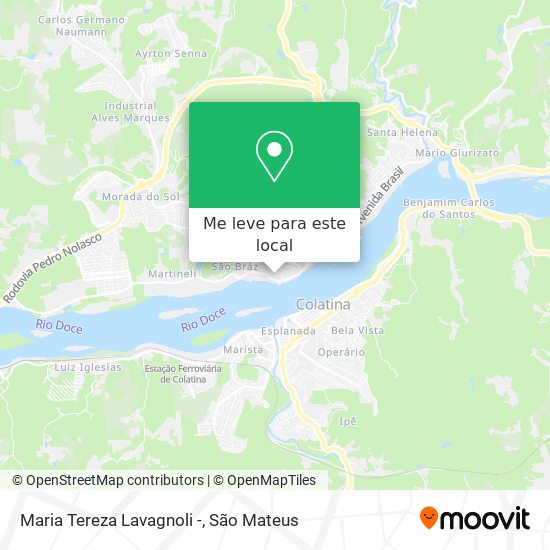 Maria Tereza Lavagnoli - mapa