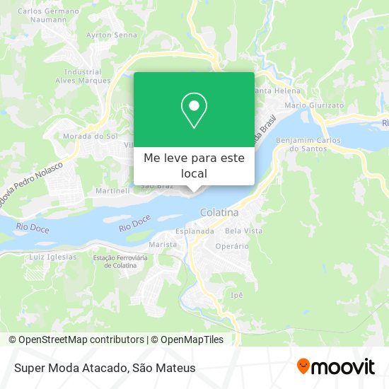 Super Moda Atacado mapa