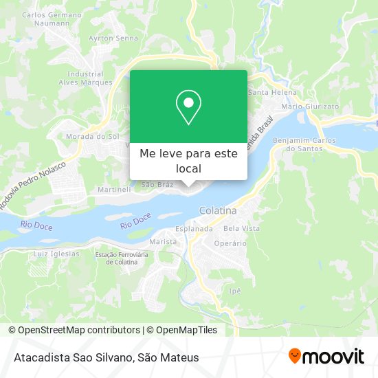Atacadista Sao Silvano mapa