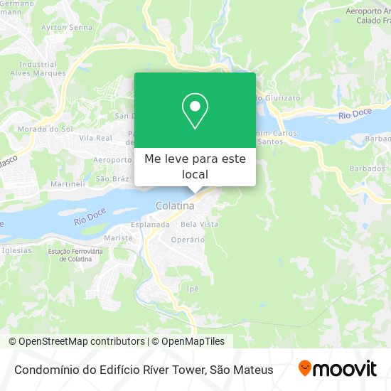 Condomínio do Edifício Ríver Tower mapa