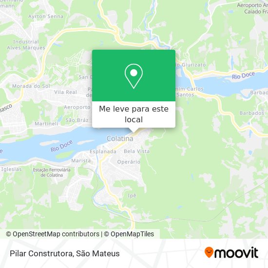 Pilar Construtora mapa
