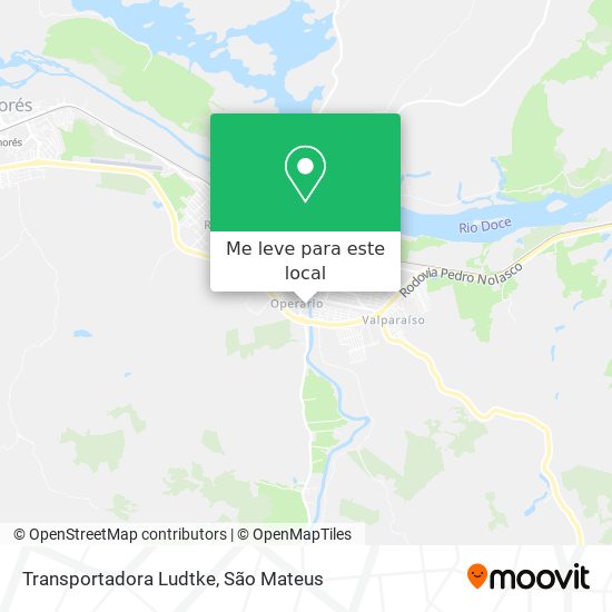 Transportadora Ludtke mapa