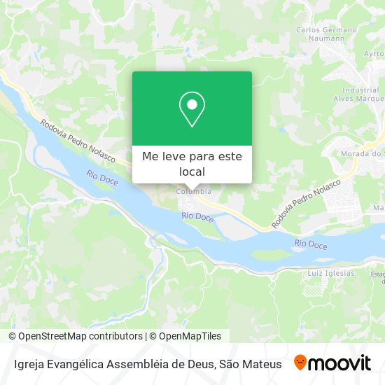 Igreja Evangélica Assembléia de Deus mapa