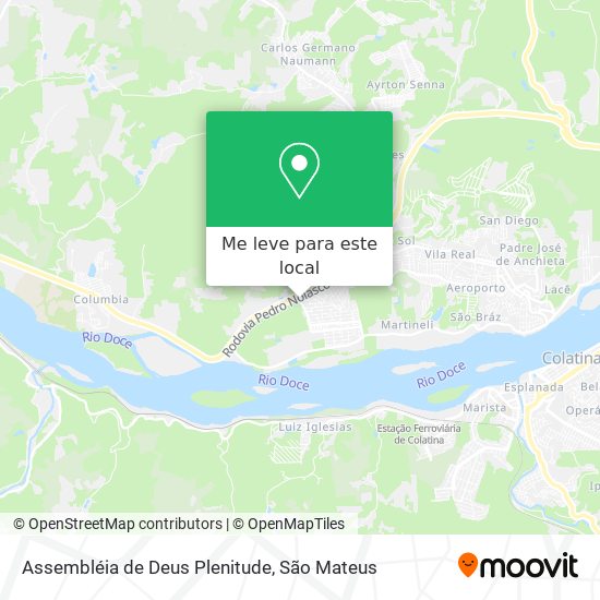 Assembléia de Deus Plenitude mapa