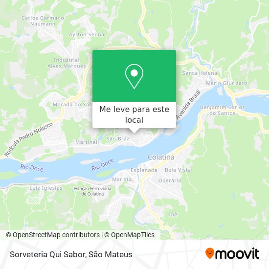 Sorveteria Qui Sabor mapa