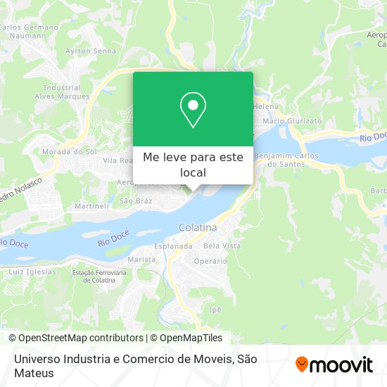 Universo Industria e Comercio de Moveis mapa