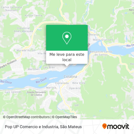 Pop UP Comercio e Industria mapa