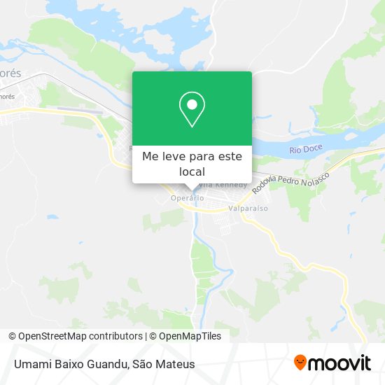 Umami Baixo Guandu mapa