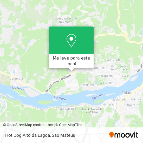 Hot Dog Alto da Lagoa mapa