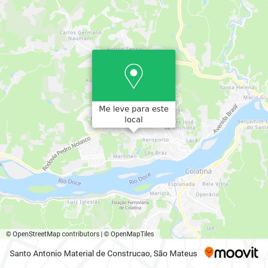 Santo Antonio Material de Construcao mapa