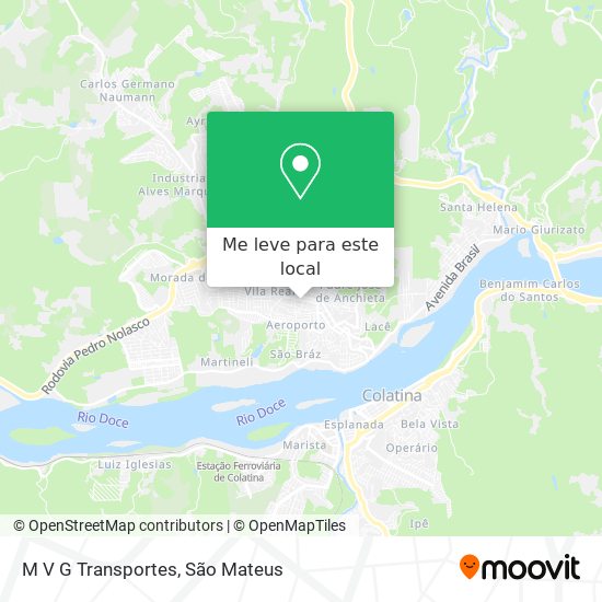 M V G Transportes mapa