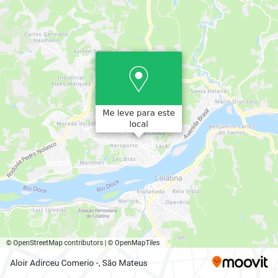 Aloir Adirceu Comerio - mapa
