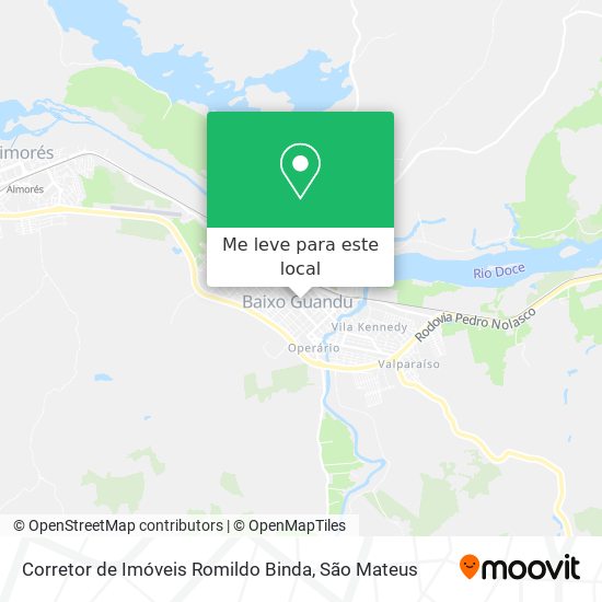 Corretor de Imóveis Romildo Binda mapa