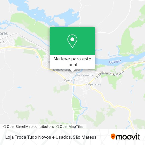 Loja Troca Tudo Novos e Usados mapa