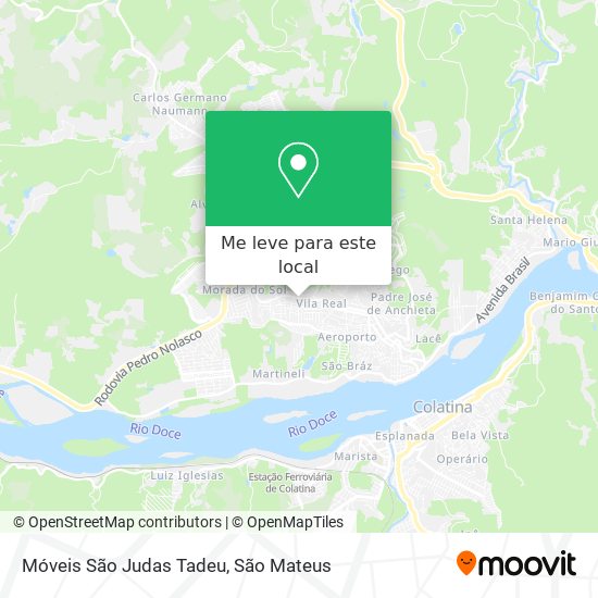 Móveis São Judas Tadeu mapa