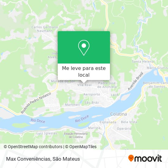 Max Conveniências mapa