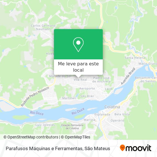 Parafusos Máquinas e Ferramentas mapa