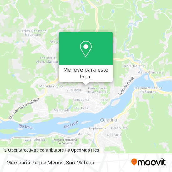 Mercearia Pague Menos mapa