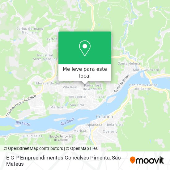 E G P Empreendimentos Goncalves Pimenta mapa
