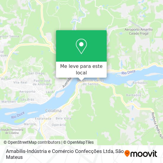 Amabilis-Indústria e Comércio Confecções Ltda mapa
