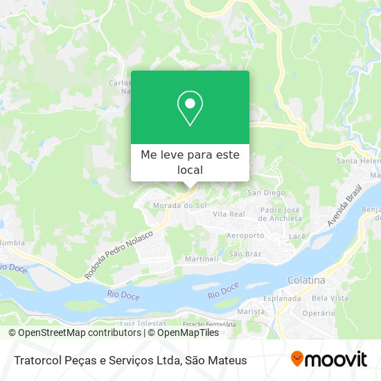 Tratorcol Peças e Serviços Ltda mapa