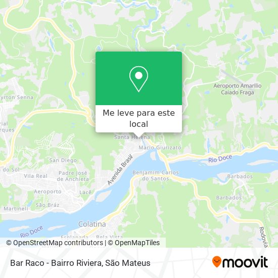 Bar Raco - Bairro Riviera mapa