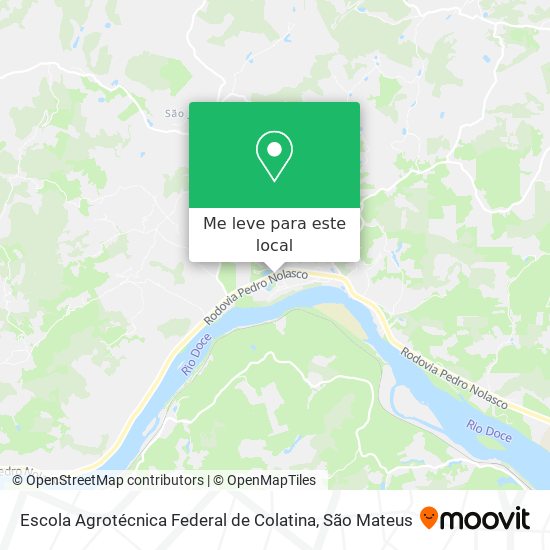 Escola Agrotécnica Federal de Colatina mapa
