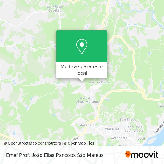 Emef Prof. João Elias Pancoto mapa