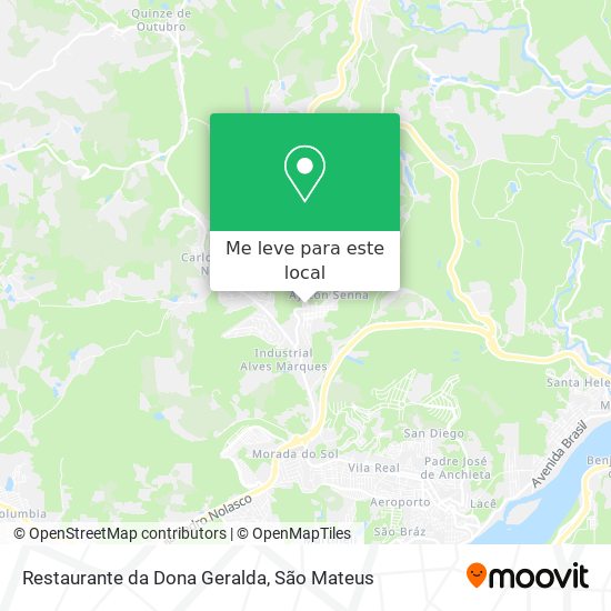 Restaurante da Dona Geralda mapa