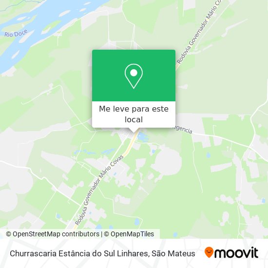 Churrascaria Estância do Sul Linhares mapa