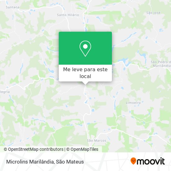 Microlins Marilândia mapa