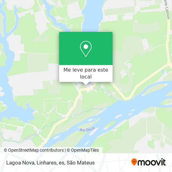 Lagoa Nova, Linhares, es mapa