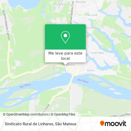 Sindicato Rural de Linhares mapa