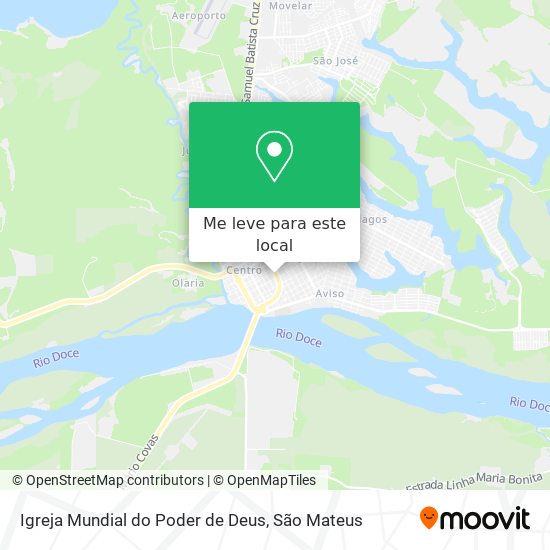 Igreja Mundial do Poder de Deus mapa