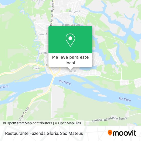 Restaurante Fazenda Gloria mapa