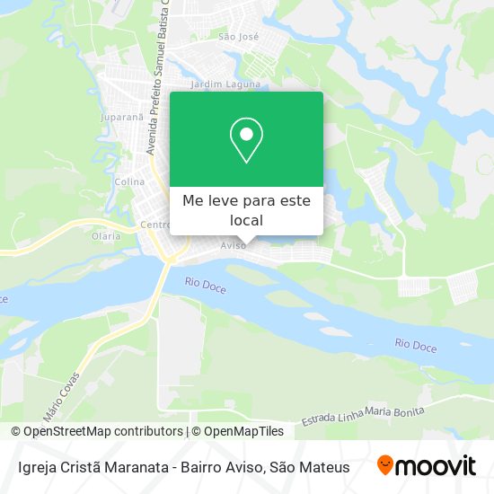 Igreja Cristã Maranata - Bairro Aviso mapa