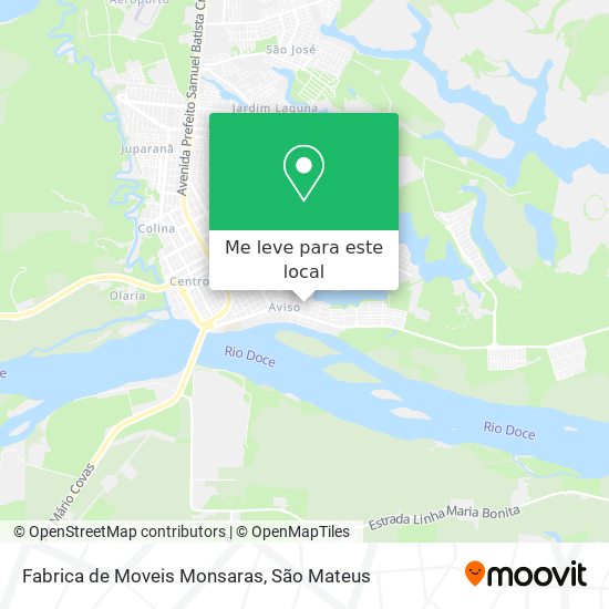 Fabrica de Moveis Monsaras mapa