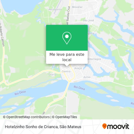 Hotelzinho Sonho de Crianca mapa