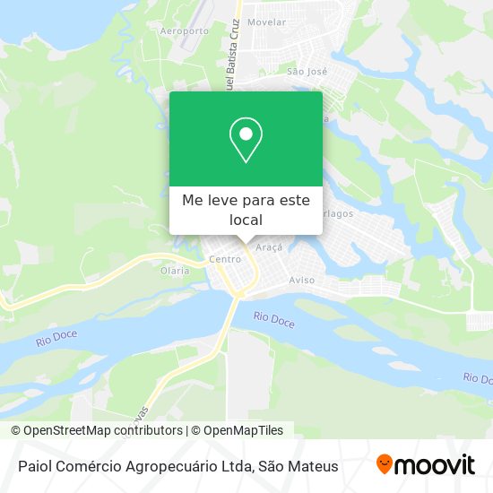 Paiol Comércio Agropecuário Ltda mapa