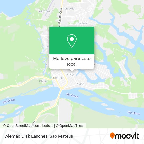 Alemão Disk Lanches mapa
