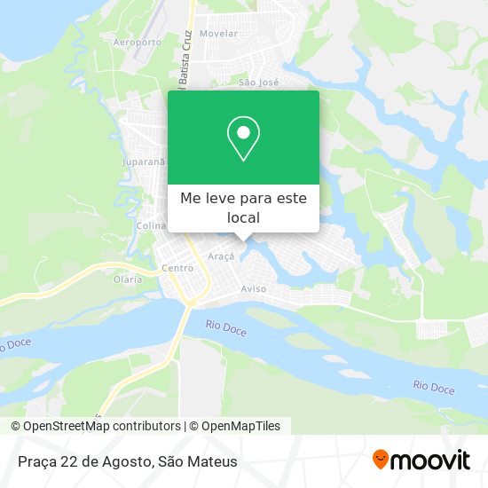 Praça 22 de Agosto mapa