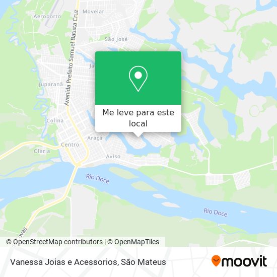 Vanessa Joias e Acessorios mapa