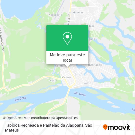 Tapioca Recheada e Pastelão da Alagoana mapa